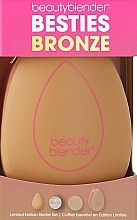 Kup Zestaw - Beautyblender Besties Bronze Starter Set (sponge/1pcs + soap/16g + cleans/mat/1pcs + bag)