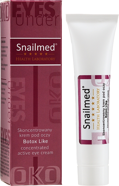 PREZENT! Skoncentrowany krem pod oczy na zmarszczki - Snailmed Botox Like Active Eye Cream — Zdjęcie N1