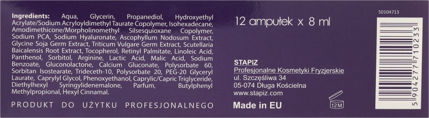 Serum rewitalizujące z kwasem hialuronowym i algami do włosów - Stapiz Ha Essence Aquatic Serum — Zdjęcie N3