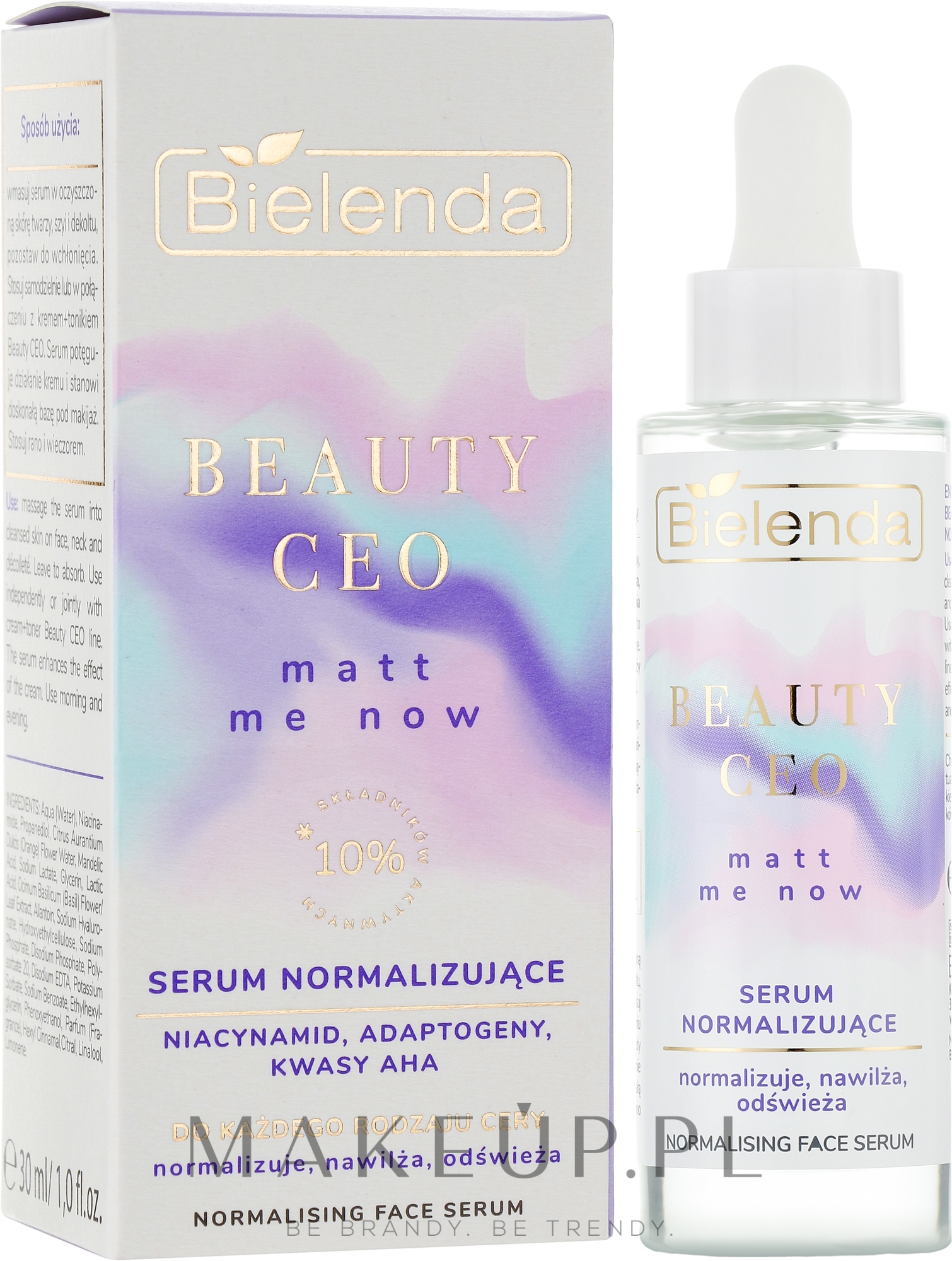 Rewitalizujące serum do twarzy - Bielenda Beauty CEO Matt Me Now Serum — Zdjęcie 30 ml