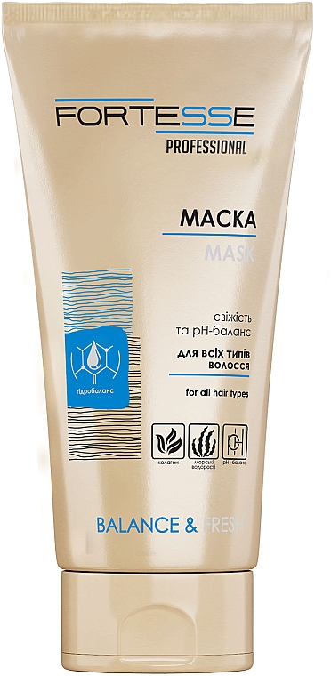 Balansująca maska algowa do włosów - Fortesse Professional Balance & Fresh Mask