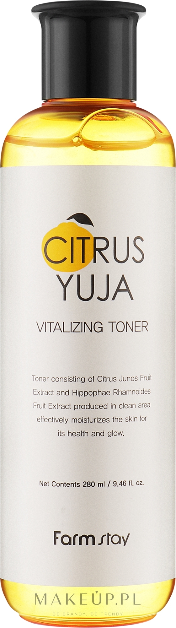 Tonik z ekstraktem z Yuzu - FarmStay Citrus Yuja Vitalizing Toner — Zdjęcie 280 ml