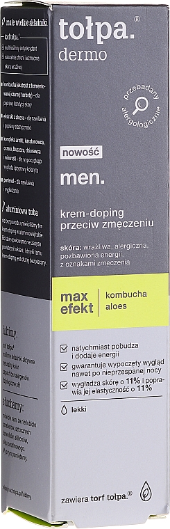 Krem-doping przeciw zmęczeniu - Tołpa Dermo Men Max Effect — Zdjęcie N1