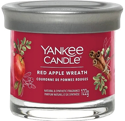 Świeca zapachowa Red Apple Wreath, 1 knot - Yankee Candle Red Apple Wreath Tumbler — Zdjęcie N1