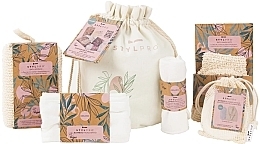 Zestaw do kąpieli, 7 produktów - Stylideas Stylpro Bamboo Natural Gift Bag — Zdjęcie N1