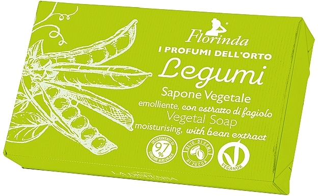 Naturalne mydło Zielony groszek - Florinda Legumi — Zdjęcie N1