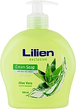Kremowe mydło w płynie Aloes - Lilien Aloe Vera Cream Soap — Zdjęcie N1