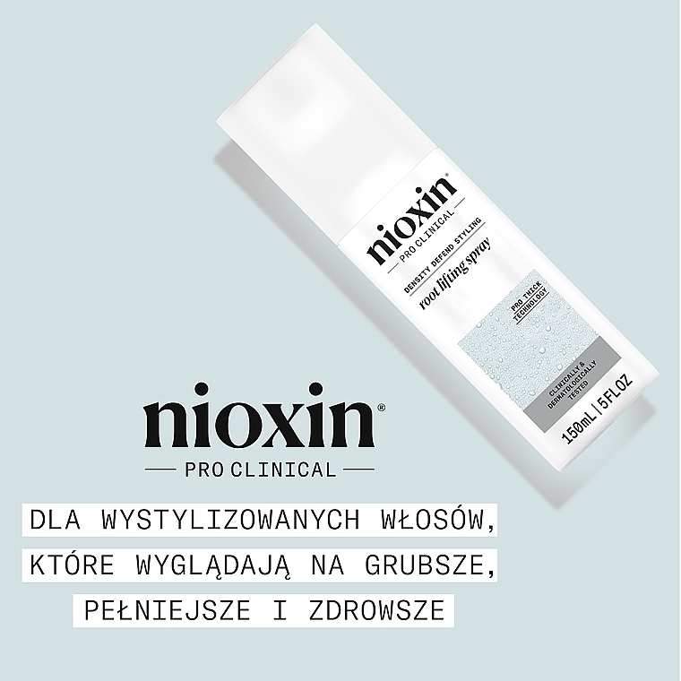 Spray liftingujący do włosów - Nioxin Pro Clinical Density Defend Root Lifting Spray — Zdjęcie N2