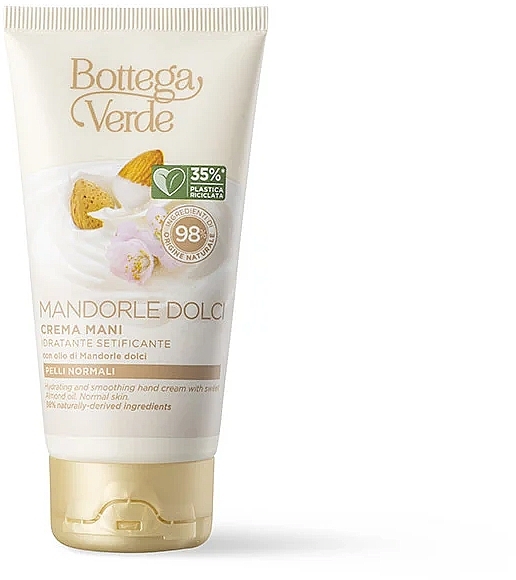 Krem do rąk ze słodkimi migdałami - Bottega Verde Hand Cream — Zdjęcie N1