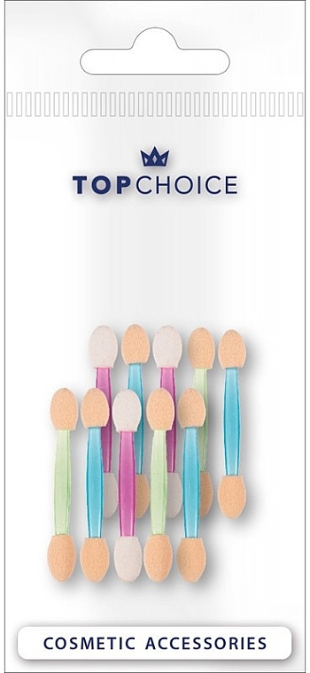 Dwustronne aplikatory do cieni do powiek, 35234, 10 szt. - Top Choice — Zdjęcie N1