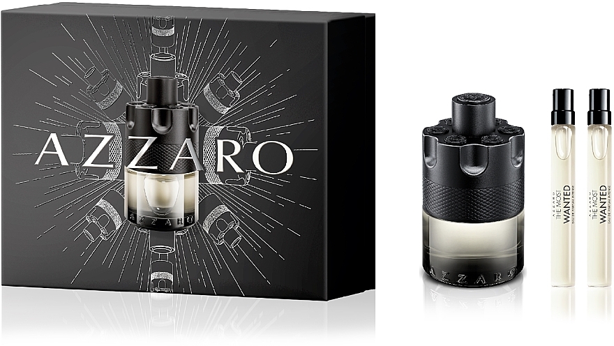 Azzaro The Most Wanted Intense - Zestaw (edt/100ml + edt/2 x 10ml) — Zdjęcie N1