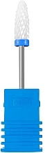 Frez ceramiczny Stożek, do usuwania lakieru hybrydowego, niebieski - Lewer M 3/32 Flame — Zdjęcie N1