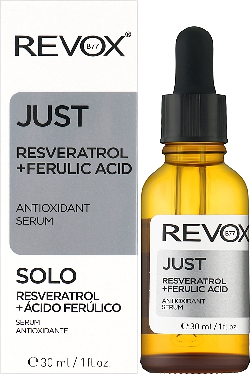 Przeciwutleniające serum do twarzy - Revox Just Resveratrol + Ferulic Acid Antioxidant Serum — Zdjęcie N2