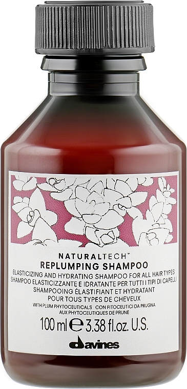 Łagodnie myjący szampon do włosów - Davines Replumping Shampoo