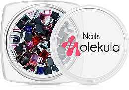 Cyrkonie do stylizacji paznokci, kwadratowe - Nails Molekula — Zdjęcie N1