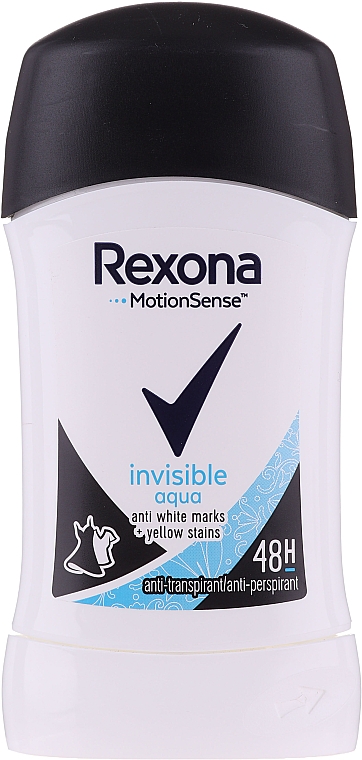 Antyperspirant w sztyfcie - Rexona MotionSense Invisible Aqua Antiperspirant Deo Stick