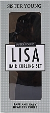 Zestaw do kręcenia włosów, czarny - Sister Young Lisa HAir Curling Set Black — Zdjęcie N1