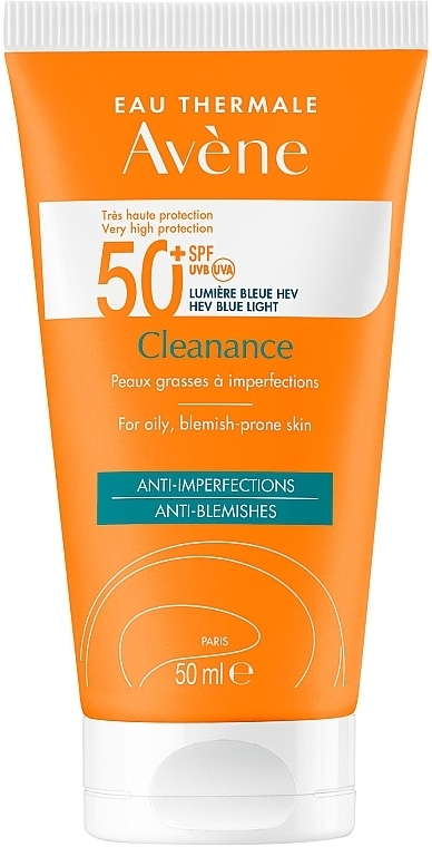 Krem przeciwsłoneczny do skóry problematycznej - Avene Solaires Cleanance Sun Care SPF 50+