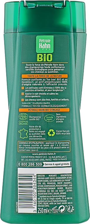 Przeciwłupieżowy szampon wzmacniający do włosów normalnych Bio - Eugene Perma Petrole Hahn Bio Shampoo — Zdjęcie N2