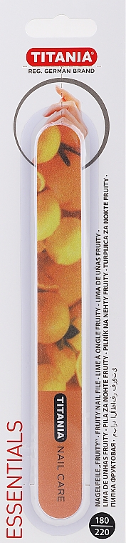 Pilnik do paznokci, pomarańcza - Titania Nail File Fruity — Zdjęcie N1