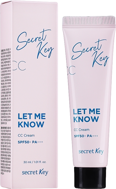 PRZECENA! Krem CC - Secret Key Let Me Know CC Cream * — Zdjęcie N2