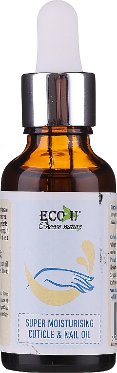 Supernawilżający olejek do skórek i paznokci - Eco U Cuticle & Nail Oil — Zdjęcie N1