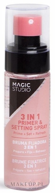 Utrwalacz do makijażu - Magic Studio 3In 1 Primer & Setting Spray  — Zdjęcie 85 ml
