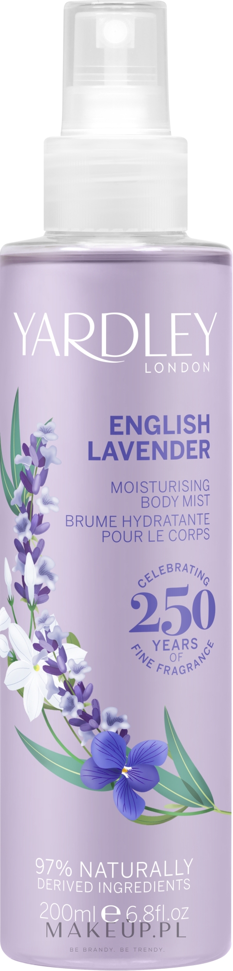 Perfumowany spray do ciała - Yardley English Lavender Moisturising Fragrance Body — Zdjęcie 200 ml