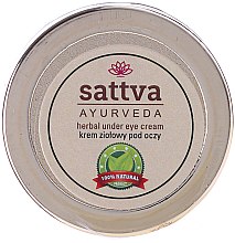 Ziołowy krem do wrażliwej skóry pod oczami - Sattva Ayurveda Under Eye Cream — Zdjęcie N2