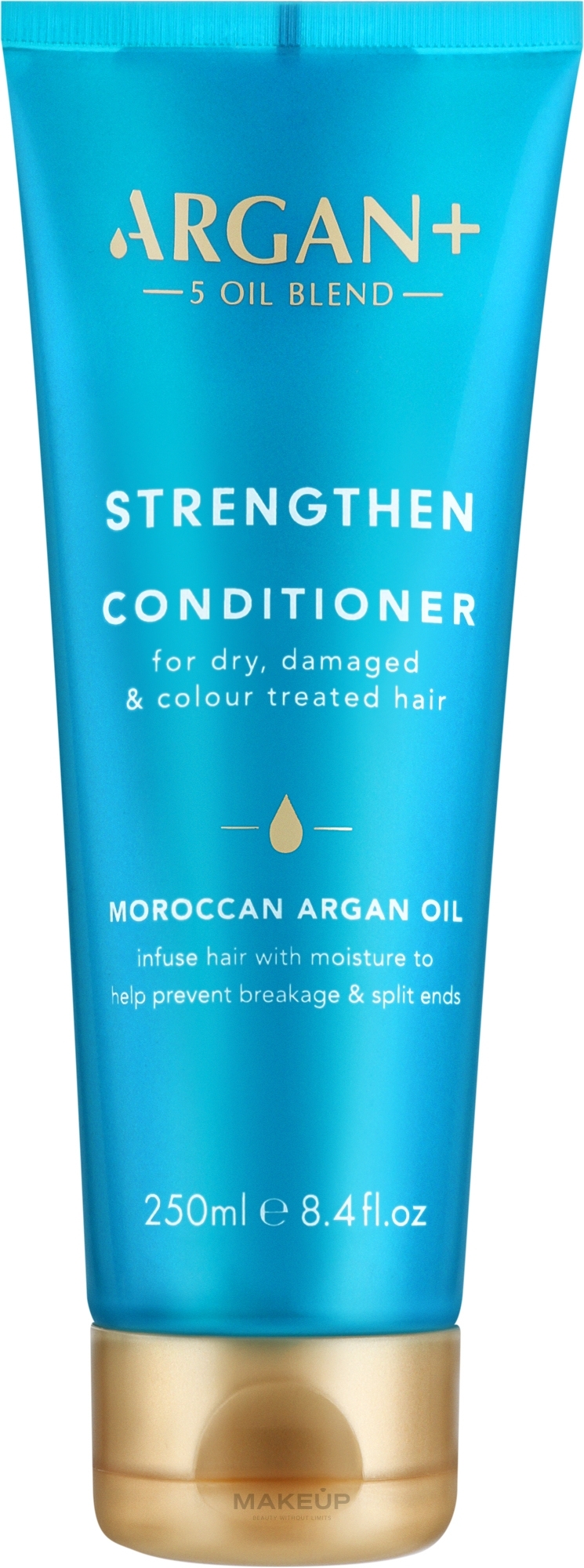 Odżywka do włosów suchych, zniszczonych i farbowanych - Argan+ Strengthen Conditioner Morocco Argan Oil — Zdjęcie 250 ml