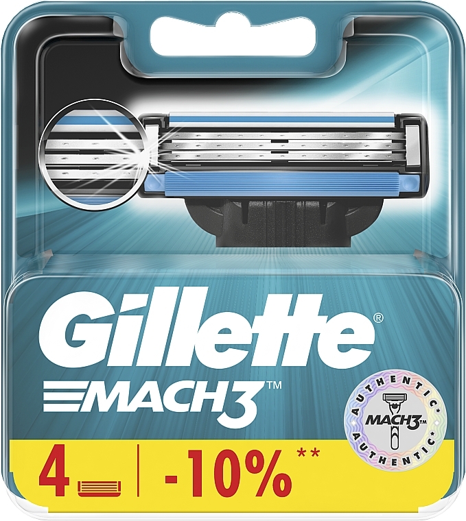 Wymienne wkłady do maszynki, 4 szt. - Gillette Mach3 — Zdjęcie N5