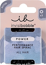 Gumka-bransoletka do włosów - Invisibobble Power True Black Perfomance Hair Spiral — Zdjęcie N1