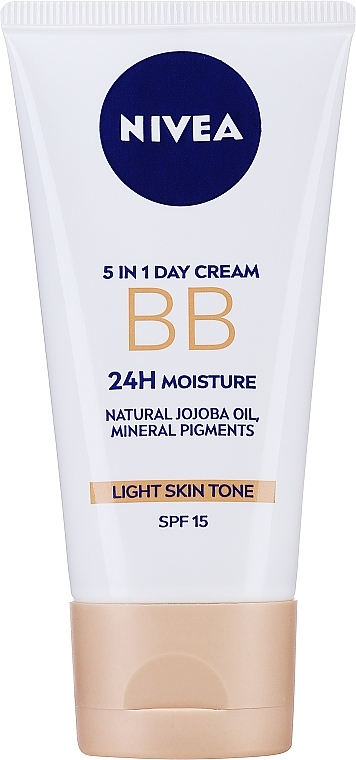 NIVEA 5in1 BB Day Cream 24H Moisture SPF15 - Krem BB — Zdjęcie N2