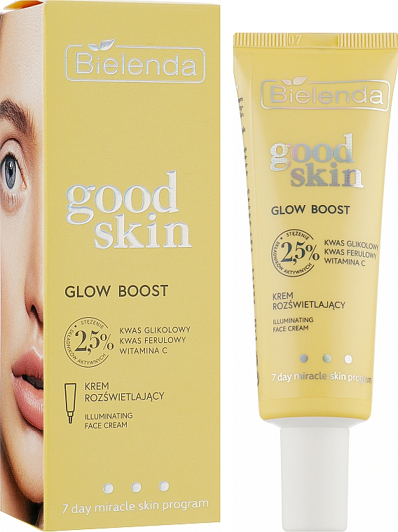 Krem rozjaśniający do twarzy - Bielenda Good Skin Glow Boost Illuminating Face Cream — Zdjęcie N2