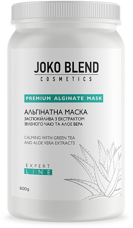 Kojąca maska ​​alginianowa z ekstraktem z zielonej herbaty i aloesem - Joko Blend Premium Alginate Mask — Zdjęcie N6