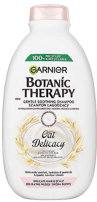 Hipoalergiczny szampon łagodzący do włosów cienkich i zniszczonych - Garnier Botanic Therapy Oat Delicacy