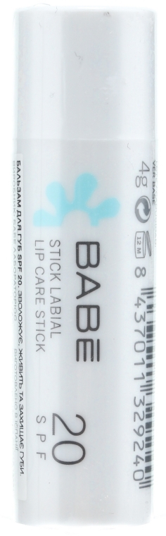 Ochronny balsam do ust SPF 20 - Babé Laboratorios Lip Care Stick
