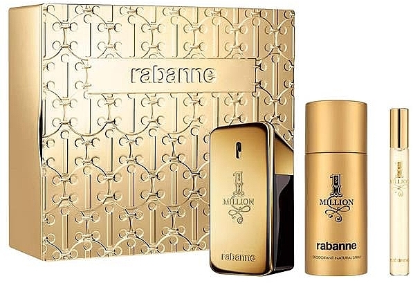 Paco Rabanne 1 Million - Zestaw (edt/50ml + edt/10ml + deo/150ml) — Zdjęcie N1