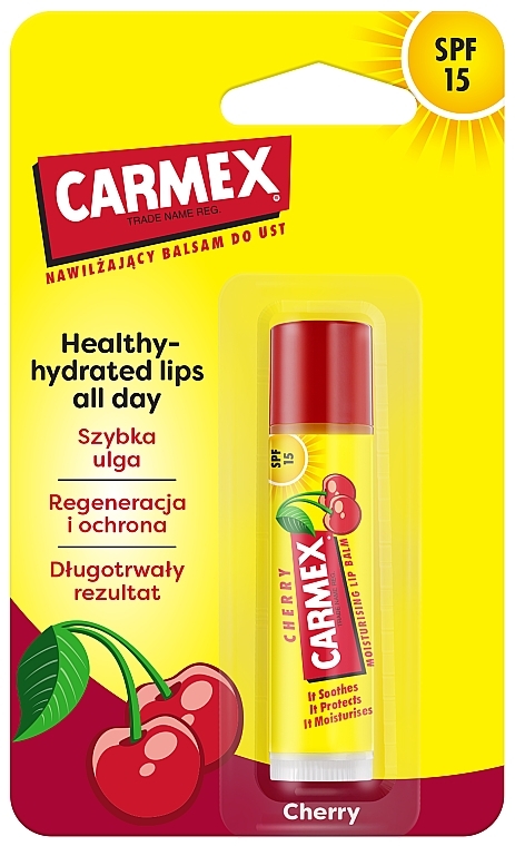 Nawilżający balsam do ust - Carmex Lip Balm SP F15