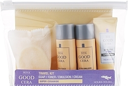 Zestaw - Holika Holika Skin & Good Cera Travel Kit ( soap/50g + toner/30ml + emul/30ml + cream/20ml) — Zdjęcie N1