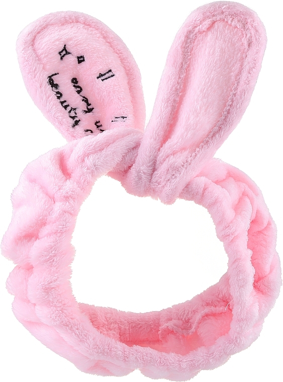 Opaska kosmetyczna do włosów Uszy, jasnoróżowa - Dr Mola Rabbit Ears Hair Band — Zdjęcie N1