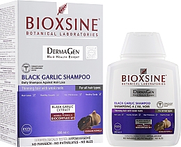 Szampon przeciw wypadaniu włosów z ekstraktem z czarnego czosnku - Biota Bioxsine DermaGen Black Garlic Shampoo — Zdjęcie N2