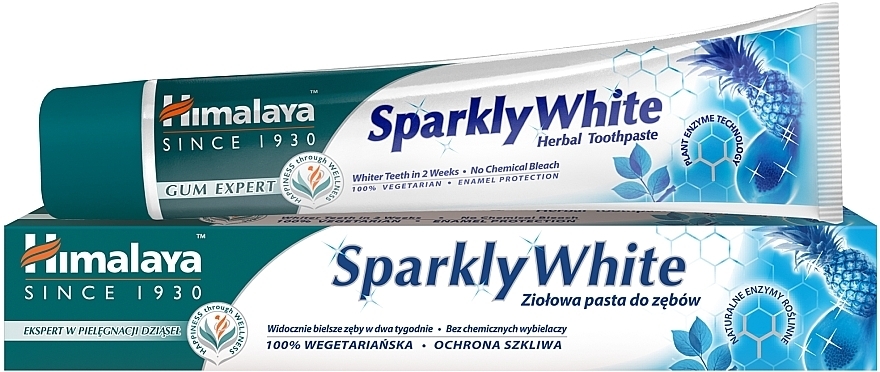 Wybielająca pasta do zębów - Himalaya Herbals Gum Expert Sparkly White — Zdjęcie N1