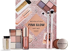 Zestaw, 6 produktów - Makeup Revolution Pink Glow Get The Look Gift Set — Zdjęcie N1