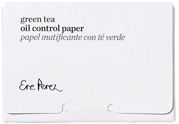 Chusteczki matujące z zieloną herbatą - Ere Perez Green Tea Oil Control Paper — Zdjęcie N1