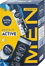 Kup Zestaw - Nivea Men Keep It Active(cr/30ml + deo/150ml + sh/gel250ml)