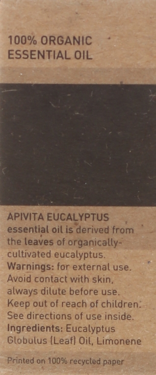 Olejek eukaliptusowy - Apivita Aromatherapy Organic Eucalyptus Oil  — Zdjęcie N3