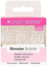 Przezroczyste gumki do włosów, 6 szt. - Brushworks Wonder Bobble Clear — Zdjęcie N1