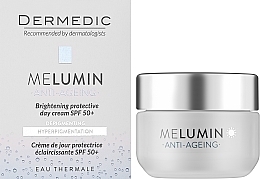 Ochronny rozświetlający krem na dzień SPF 50+ - Dermedic Melumin Anti-Ageing Day Cream SPF 50+ — Zdjęcie N2