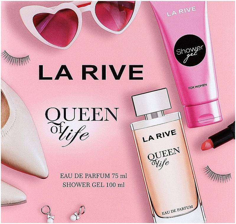 La Rive Queen of Life - Zestaw (edp 75 ml + sh/gel 100 ml) — Zdjęcie N1